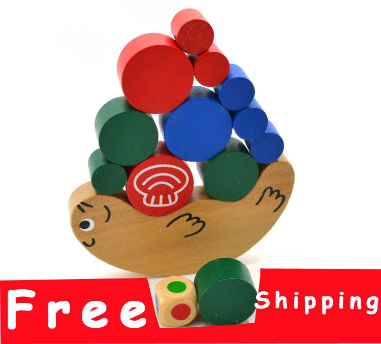 blocks cartoon animal balancing ship toy building educational toys VU-912 |