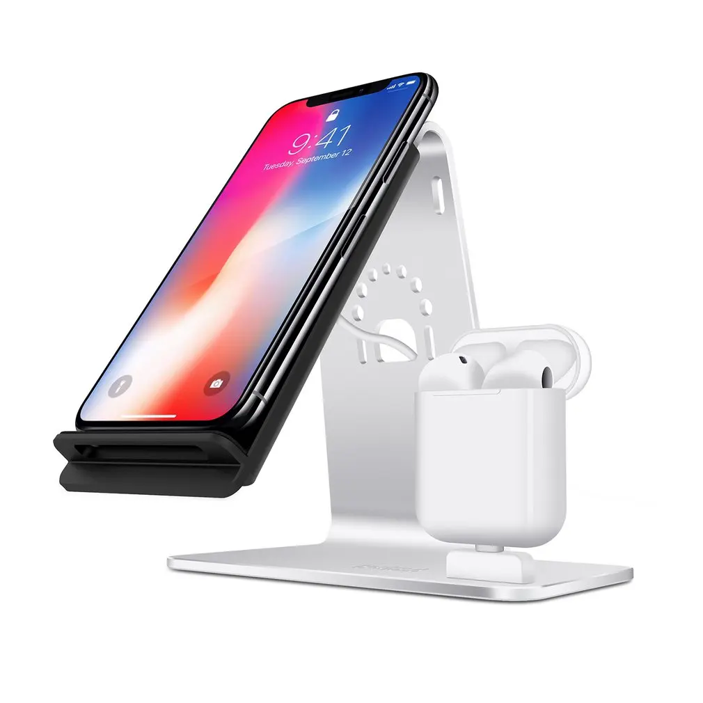 

Bestand 2-in-1 Wireless Charger Mobile Phone Watch Headset Wireless Charger Mobile Phone Holder Headset Bracket For Apple