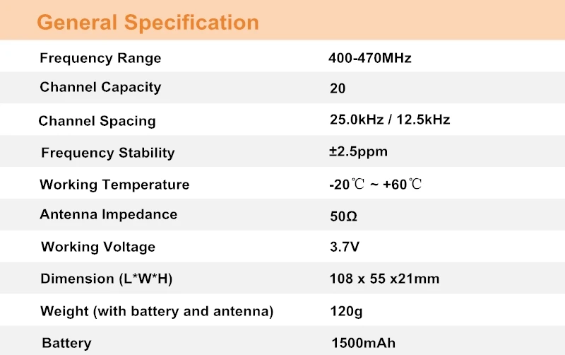 2 шт. мини-рация Baofeng BF-T1 ЖК UHF 400-470 МГц 1500 мАч 20 каналов FM портативный двухсторонний Любительское радио трансивер