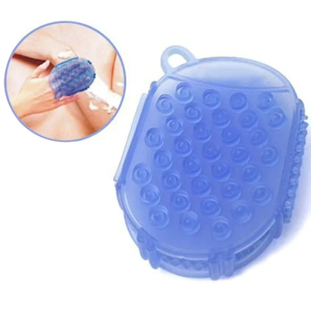 Cheap 2 Pcs/Set Body Massager Exfoliator Brush Glove TPR Thin Weight Loss Anti Cellulite Bath/Shower Scrub Gloves TB Sale