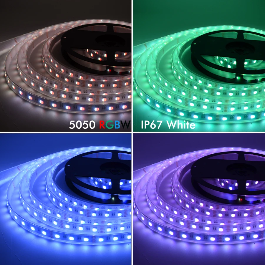 DC12V RGBW RGBWW 5050 SMD светодиодный светильник 60led/m 4 цвета в 1 чип водонепроницаемый