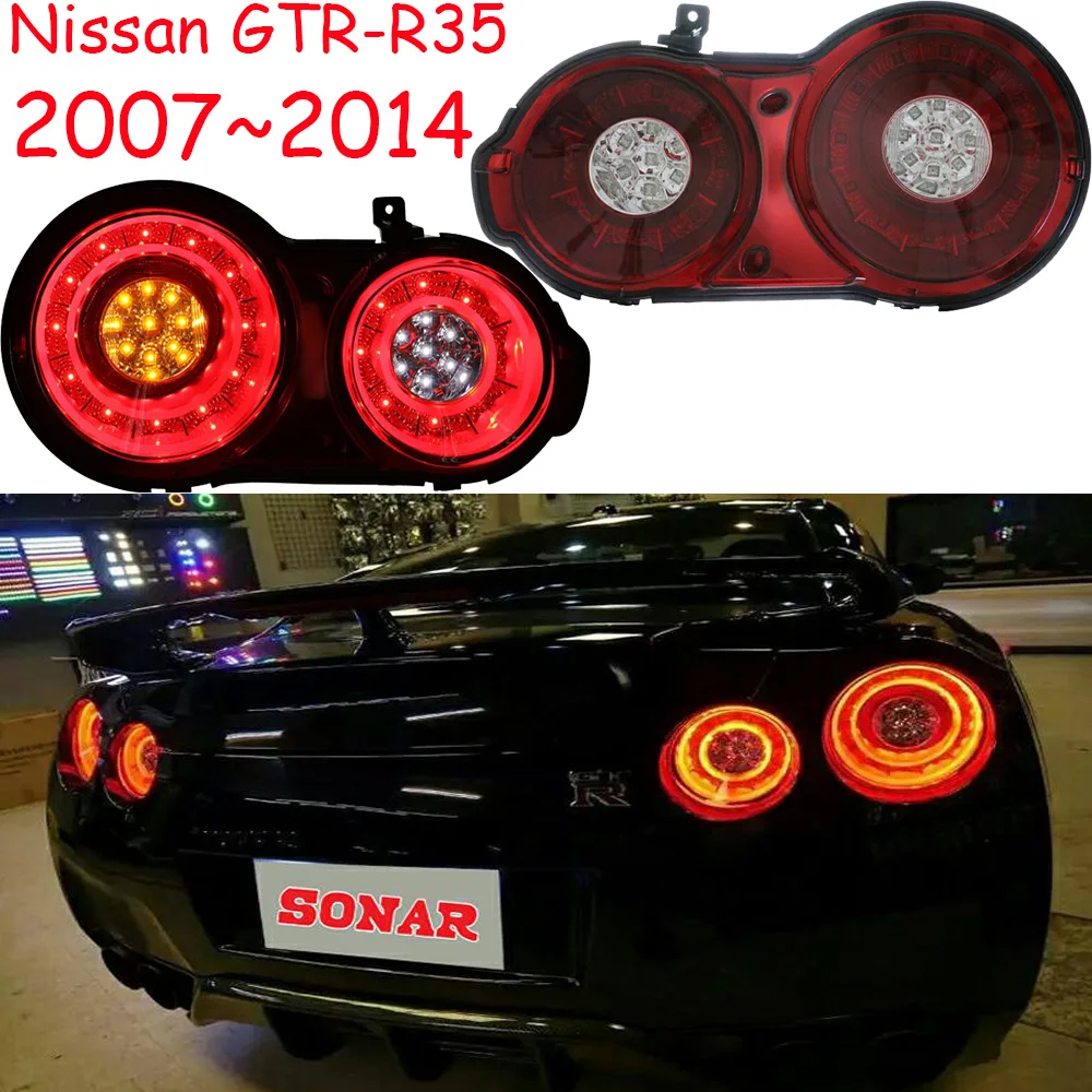 Автомобильный Стайлинг Головной фонарь для Nissan GTR фара 2007~ 2014y Taillamp для GTR задний фонарь светодиодный GT-R R35 TailLamp задний фонарь