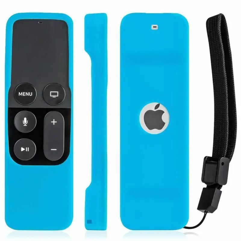 Стиль для Apple tv 4K 4th Gen пульт дистанционного управления силиконовый мягкий защитный чехол для кожи - Цвет: Синий