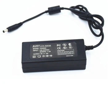 

100-240Vac input 45W 9V5A Lighting transformer ,led power supply ,CE UL Listed 9VDC 1-5A driver with 5.5*2.1 ,5*5*2.5 port