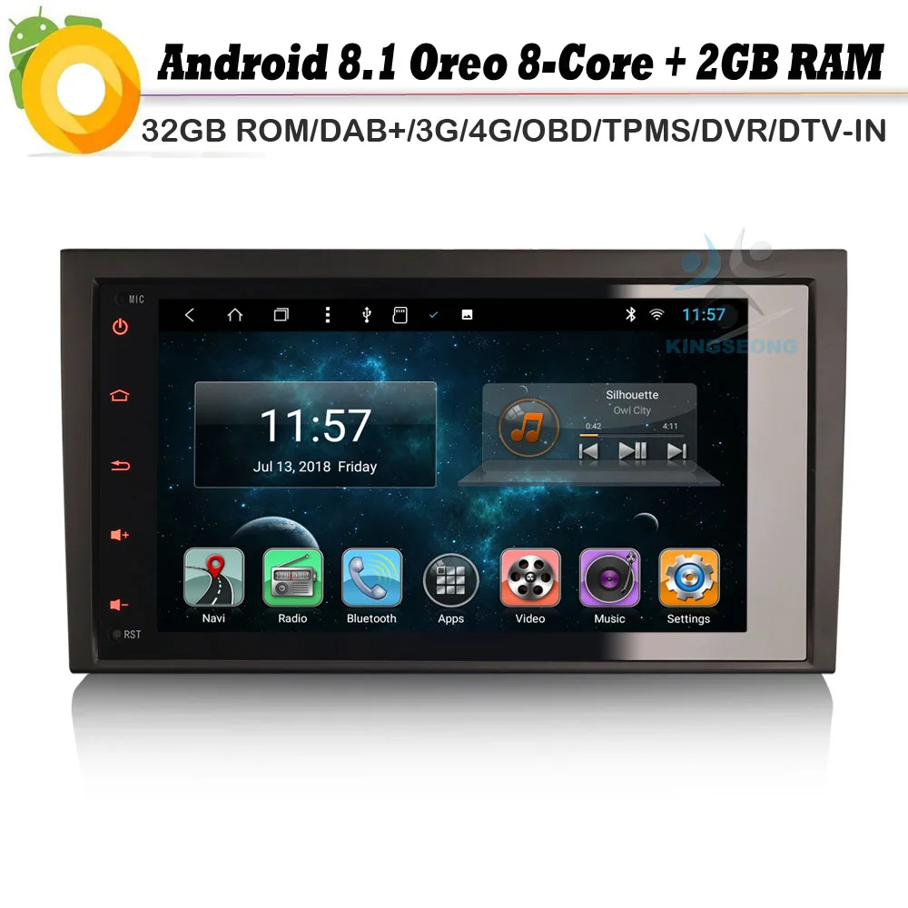 8 &quotAndroid 1 Авторадио Восьмиядерный DAB + Bluetooth NAVI Car gps навигации для Audi A4 B7 S4 RS4 RNS E Seat