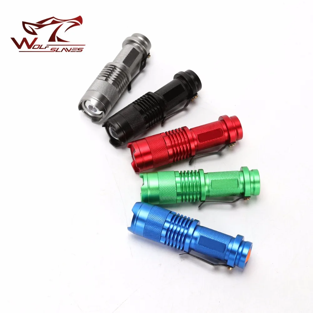 

Led Light Tactical Helmet Flashlight Portable Mini Pocket Penlight USA Q5 Bulb 3 Switch Mode Outdoor Camping Light Riflescopes