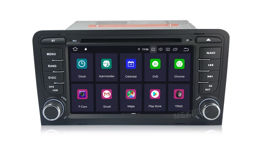 Cheap 2 Din Car Multimedia Player GPS Android 9.0 DVD Automotivo For Audi A4 S4 2002-2008 for audi A3 S3 RS3 Radio 2GB ROM 16GB DSP 13