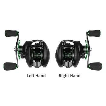 

Hot One size Best Reel Bass Fishing Reel 8KG Max Drag Left Right Hand Reel Reinforced Nylon Body