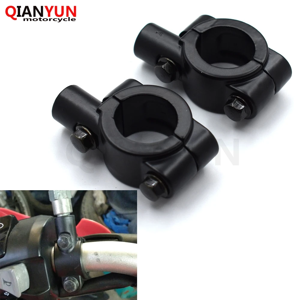 

Motorcycle Universal 7/8" Handlebar Rearview Mirror Holder Mount Adapter Clamp For Moto Scooter Bike With 8mm Or 10mm Screw Hole