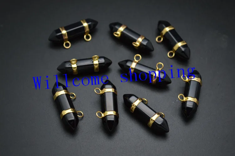Кулон из синтетического камня с двумя петлями 10x30 мм|pendant hanger|pendant settings white goldpendant