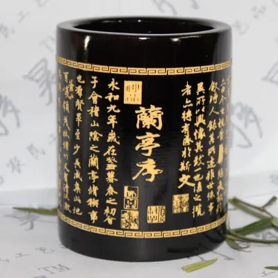 Бамбуковая подставка для ручек китайская культура рельефная модная многофункциональная антикварная маленькая chejian preface