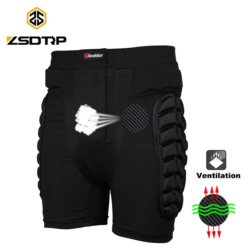 

ZSDTRP Motorcycle Shorts Motocross Pants Armor Motorcycle Pants Ski Skating Cycling Motocross Protective Gear Hip Protector