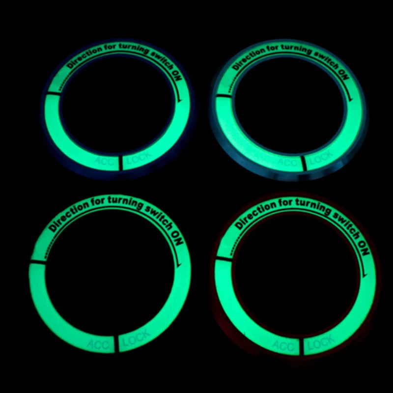Car Ignition Switch cover noctilucence glow 3D stickers auto accessories for Opel astra h j g mokka insignia zafira corsa | Автомобили и