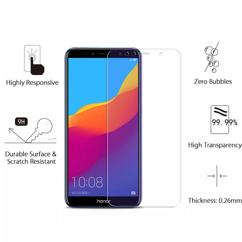 Закаленное стекло для Huawei Y7 Prime 2018 защита экрана закаленное LDN L21 стекло|Защитные