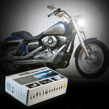 

motorcycle moto hid kit lights ballast for Harley Davidson Super Glide H6 3000K,4300K,6000K,8000K,10000K Free Shipping