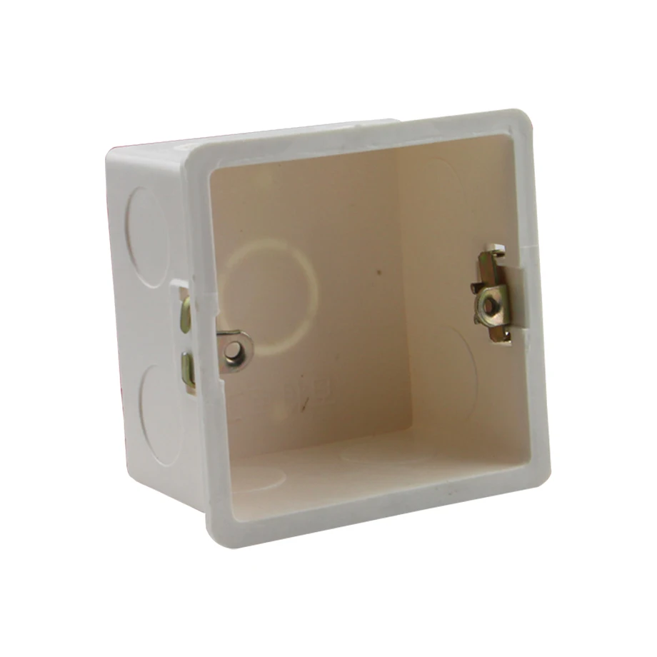 

81mm Socket Switch dark Box,Surface Mount Back Box PVC 50mm Depth Switch BOX Wall Socket Cassette,Mounting box,wire junction box