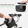 ROCKBROS 6.0'' Bike Frame Bag Bicycle Top Tube Pouch Bag Cycling Waterproof Front Touch Screen Phone Bag Case Two Side Tool Bags ► Photo 3/6