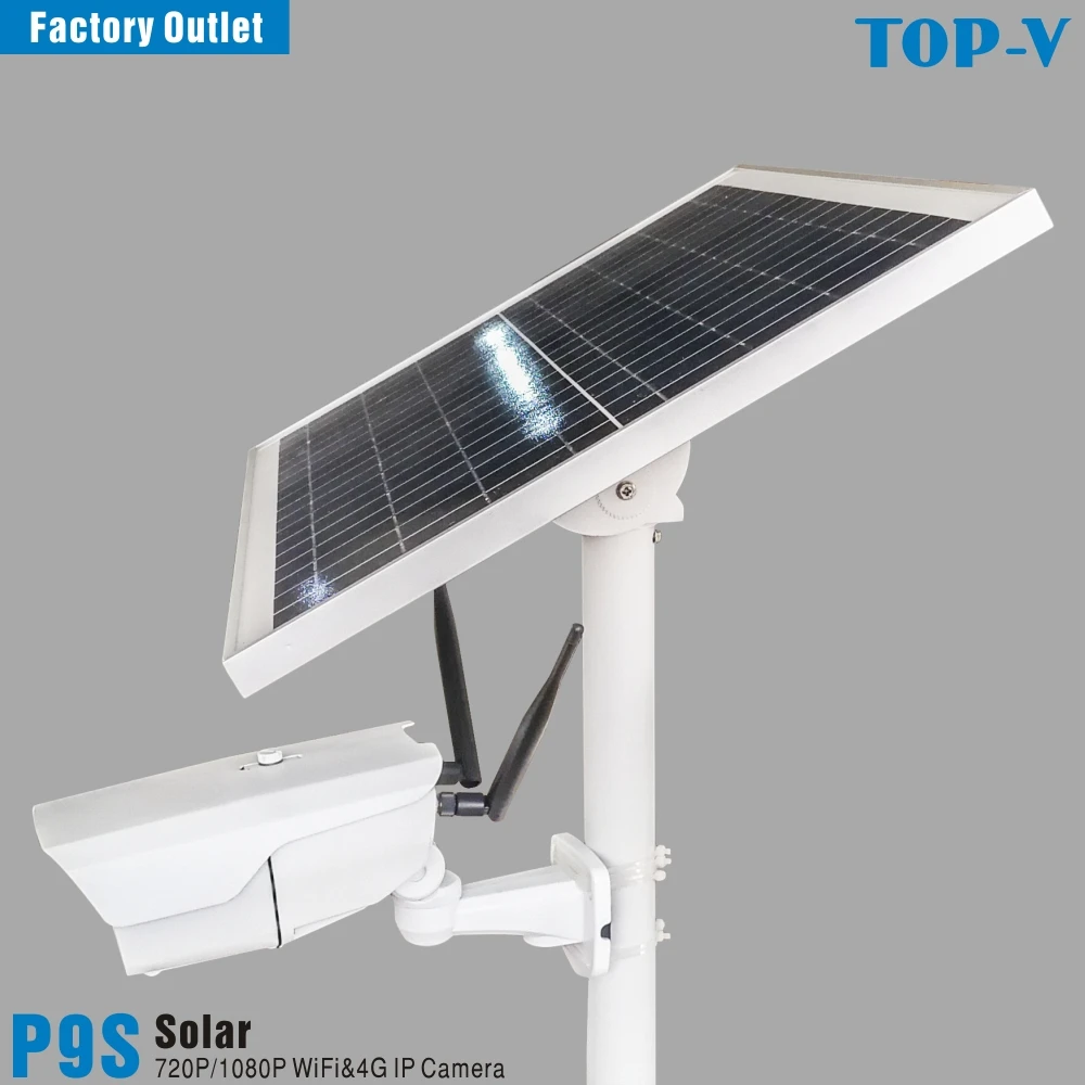 

1080P HD Solar powered 4G Wi-Fi Solar Camera with built-in large capacity lithium battery and 25W solar panel, P9s-25W