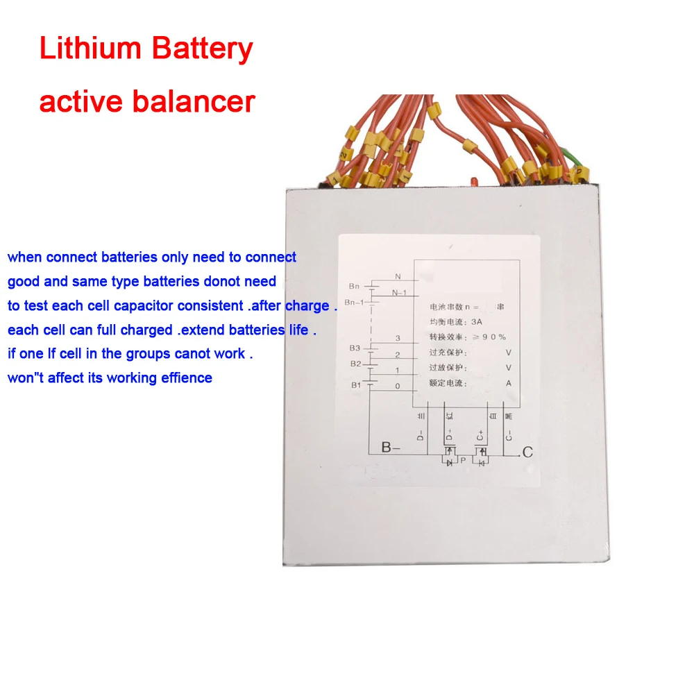 3а литиевая батарея активный баланс Li-Ion Lifepo4 LTO 3S 4S 5S 7S 8S 10S 13S 16S 24S 30S BMS балансировочный эквалайзер для передачи энергии