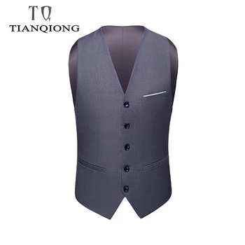 

Men's Fashion Design Suit Vest Men Waistcoat Excellent Five Buttons Handmade Vest for Business Ceremony Wedding Men Suit Vest