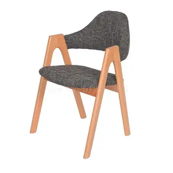 

Building Block Tribe Solid Wood Chair Backrest Leisure Home Dining Chair Desk Computer Chair Modern Simple Nordic Dining Chair
