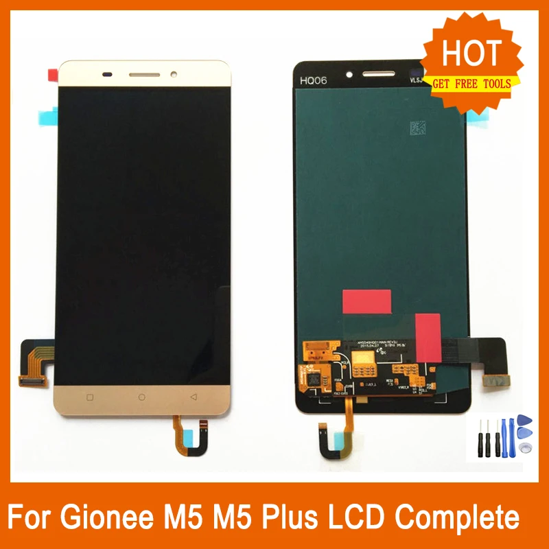 

For Gionee Marathon M5 M5 Plus AMOLED LCD Screen Dsiplay Touch Screen Digitizer Monitor Replacement Parts + Free Tools