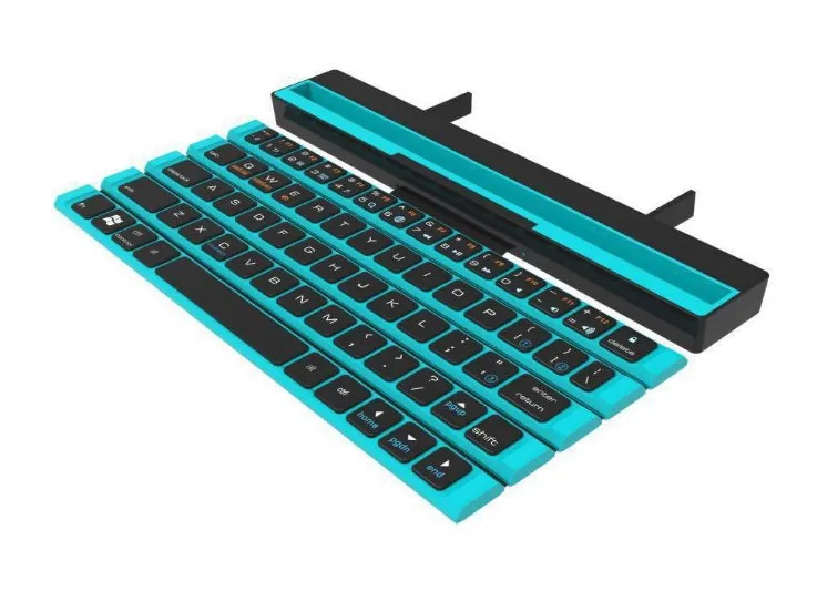 IBen Bluetooth клавиатура складная беспроводная клавиатура компьютера мини 64 клавиши Складная для телефона планшета ноутбука iPad iPhone samsung IOS
