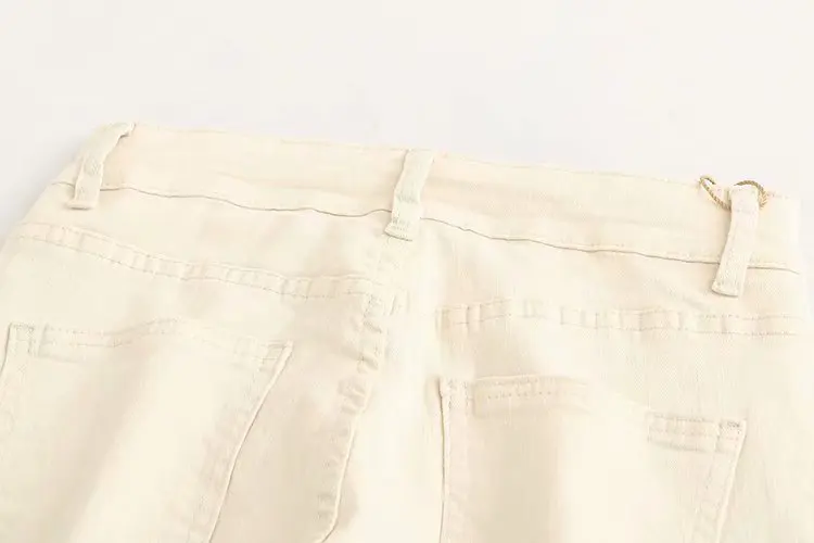 Женские джинсы Мода Высокая талия джинсы 2019 Новые повседневные женские с высокой талией сплошной цвет джинсовые прямые брюки