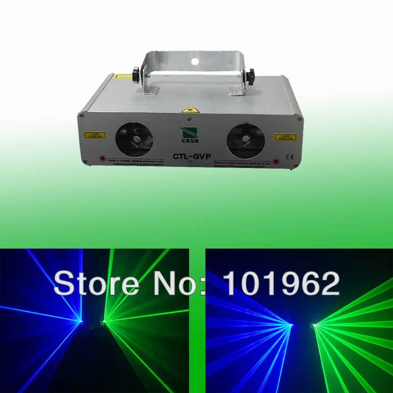 360 mW laser effet Vert + Bule Audio Contrôleur DMX Projecteur Laser Stade Disco DJ Club KTV lumière de fête de famille SPECTACLE