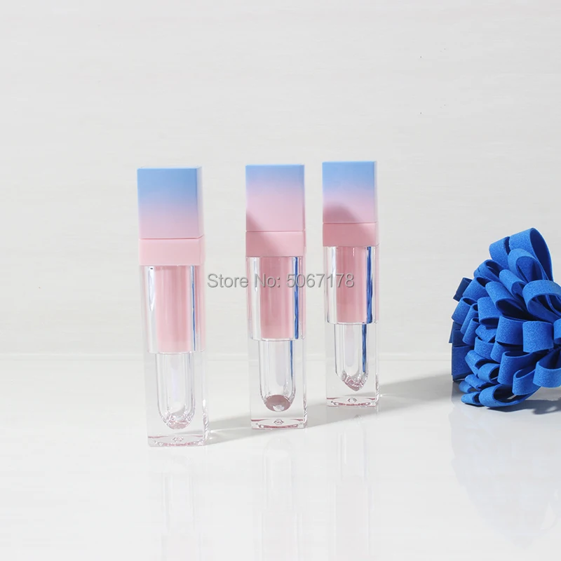 

10/30/50pcs Gradient Pink/Blue Makeup Liquid Empty Lipstick Lip Gloss Tubes High Quality Square Cosmetic Packaging Container