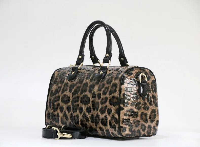 Сумки для женщин из натуральной кожи Boston сумка \ сумка с леопардовым принтом женская большая сумка через плечо женская сумка через плечо 1023