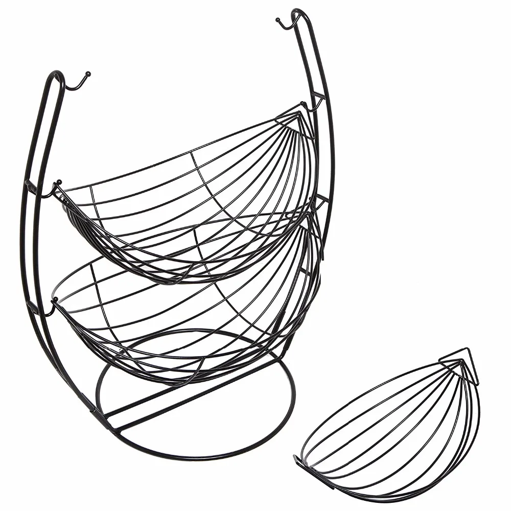 3-х уровневый гладить большая корзина для хранения фруктов для фруктов из металла дисплей стенд черные ягоды держатель корзина для домашнего декора гостиной украшения