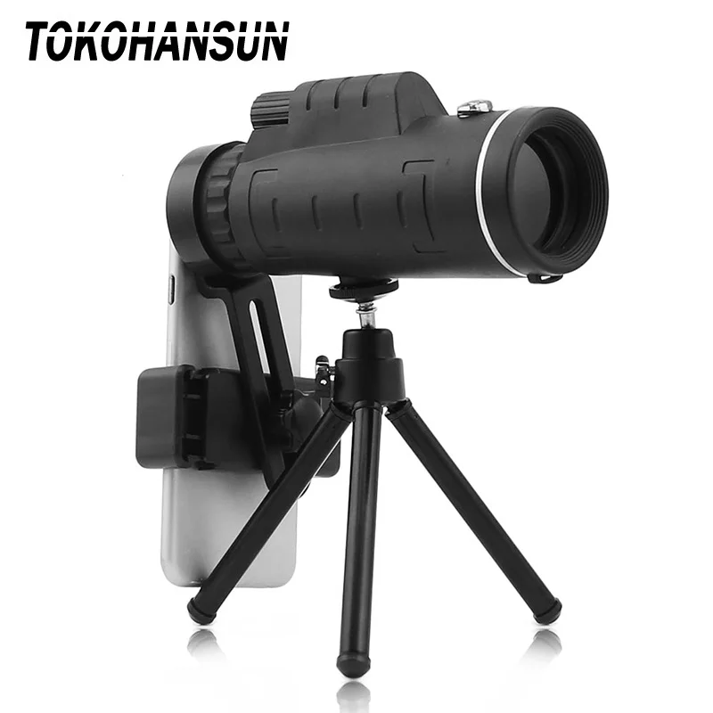 

TOKOHANSUN 40X Telephoto Zoom Phone Lens Telescope 40x60 Lenses with Tripod for IPhone x 8 plus 7 xs 6 6s zoom camera lens