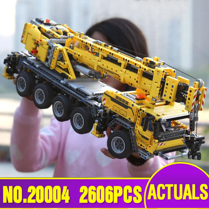 DHL LEPIN 20004 Technic Motor Power Mobile Crane Mk II Model Building