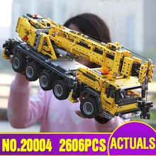 DHL LEPIN 20004 Técnica Potência Do Motor Do Guindaste Móvel Mk II Modelo Kits de Construção Blocos Tijolos de Brinquedo de Presente de Natal 42009 MODELO