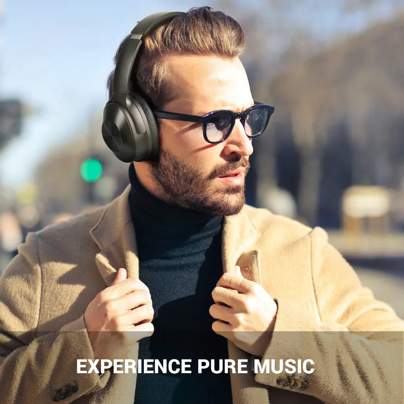 Oneodio A9, Bluetooth наушники, активная шумоподавление, беспроводная гарнитура, складные, Hi-Fi, Накладные наушники для путешествий, музыки