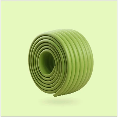 Grass Green W форма 2 м защита от детей Угловой протектор многофункциональные детские защитные щитки края и угловые щитки твердая форма угла одинарная загрузка - Цвет: Grass Green