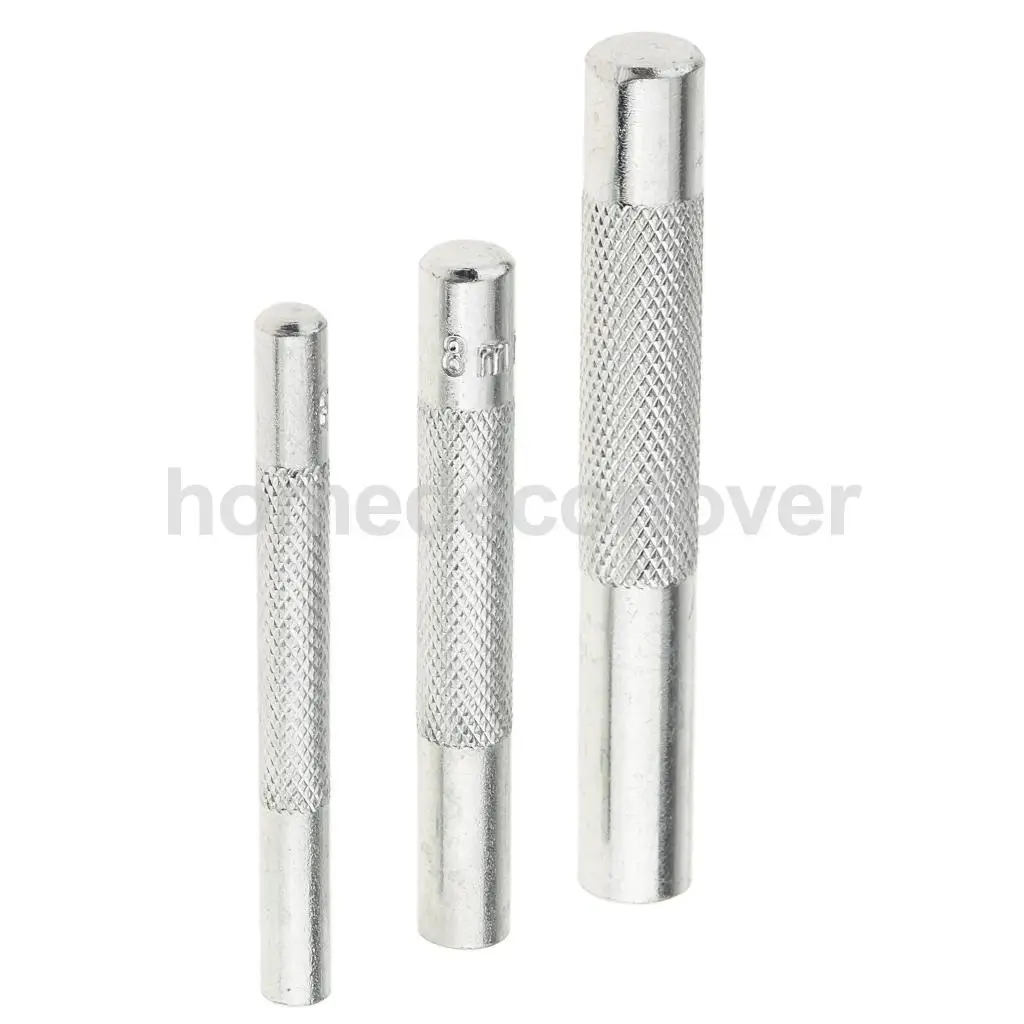 3pcs Die Punch Tools Snaps Fastener Punch Hole Tool for Rivet Button