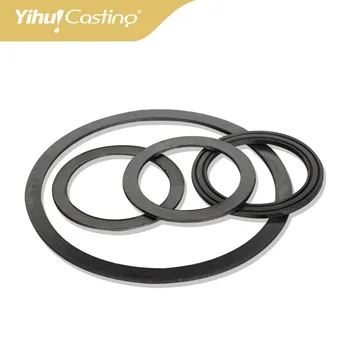 

2 pcs 3.5 inch Yihui casting manufacture of Graphite products Graphite Sealing Gasket for Making Jewelry 126*95*H2mm