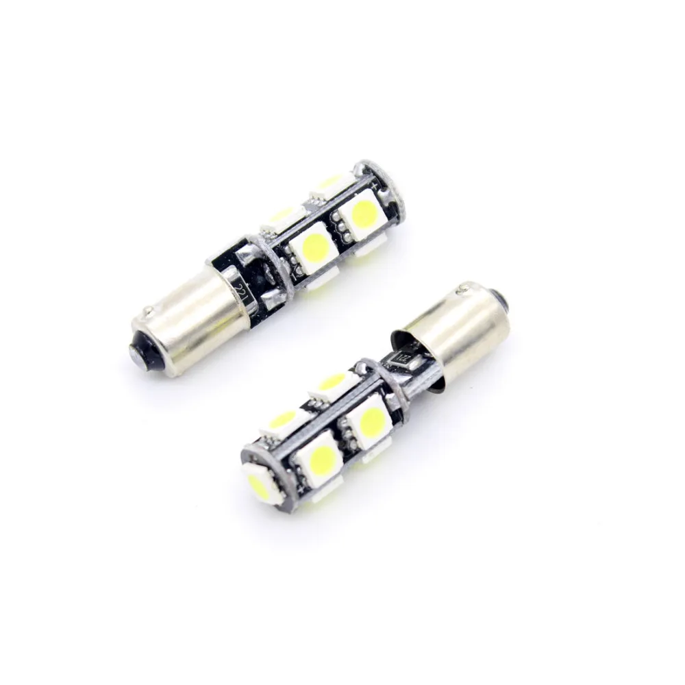 

Dongzhen Car LED Light 10PCS BA9S 9SMD T4W 9 SMD 5050 LED Canbus Error Free Interior Lamp License Plate Light Reading Parking