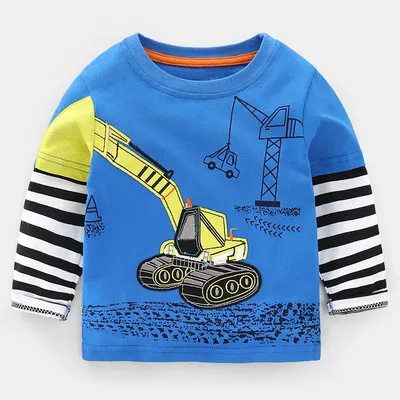 VIDMID/одежда с длинными рукавами для мальчиков, футболки детские хлопковые футболки с динозавром одежда с героями мультфильмов для мальчиков, футболки для детей возрастом от 2 до 8 лет, 1000