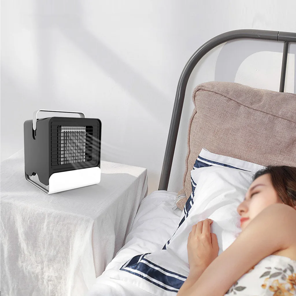 

USB Mini Portable Air Conditioner Humidifier Purifier Desktop Air Cooling Fan Air Cooler Fan for Office Home