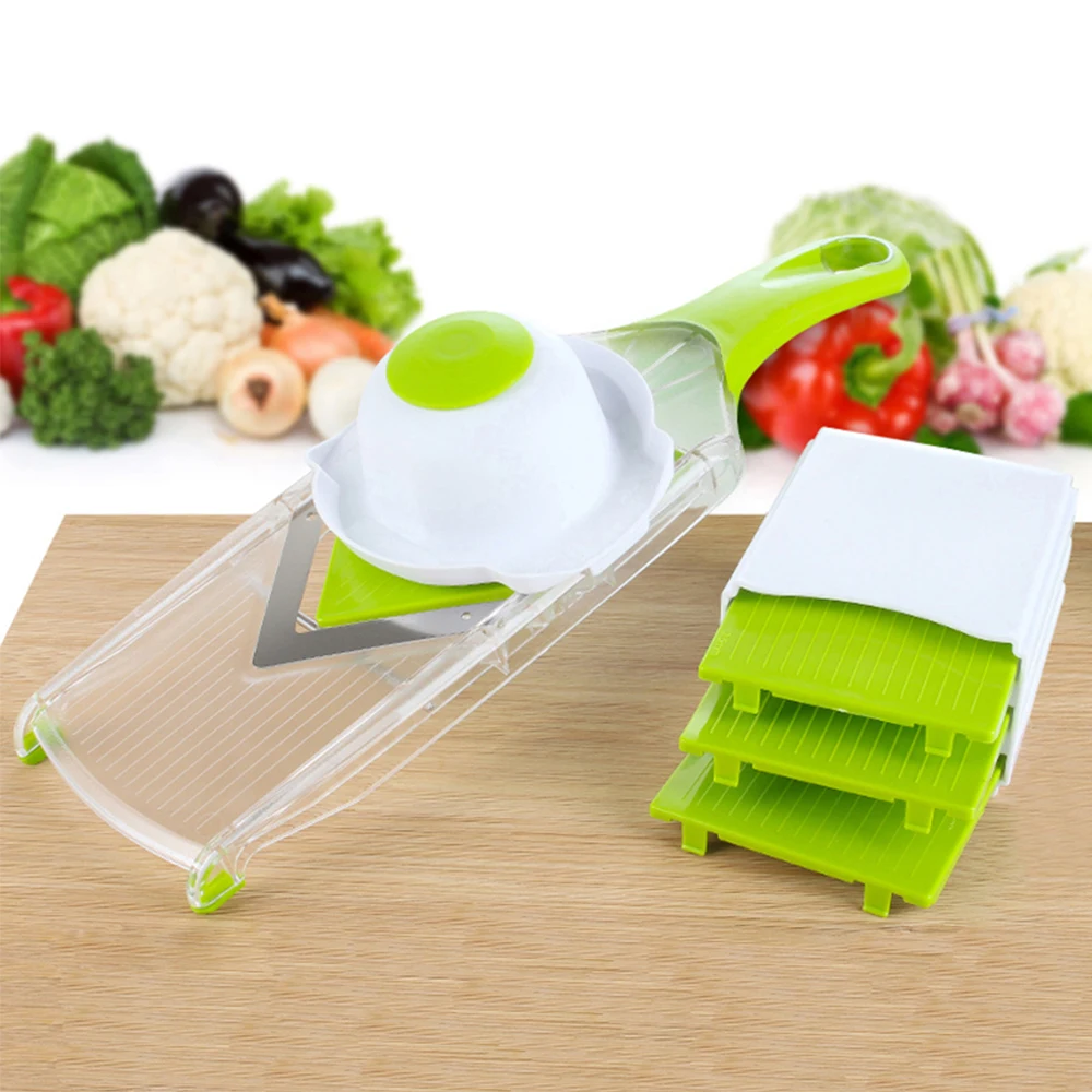  4 Blades Mandoline Slicer Vegetable Chopper Vegetable Slicer Tomato Slicer Julienne Carrots Kitchen Accessories 