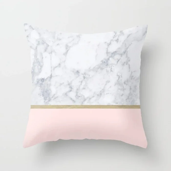 1" Elife скандинавский розовый, золотой, мраморный полиэстеровый геометрический чехол для подушки, квадратный чехол для дивана, автомобиля, талии, домашнего декора - Цвет: 3