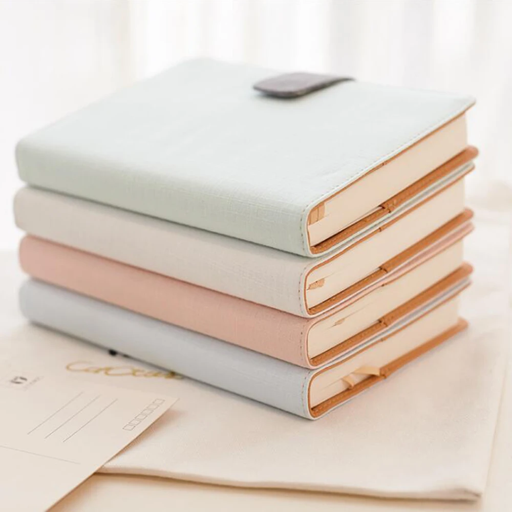 

Fabric Hardcover Notebook Monthly Daily Plan Multi-functional Inner Pages' Planner Organizer Office School Stationery Journals