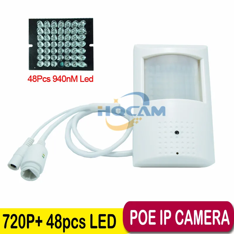 720P poe ip camera Night Vision 940nm infrared ip camera IR POE PIR Style Motion Detector ONVIF IR led MINI IP Camera PoE Motion