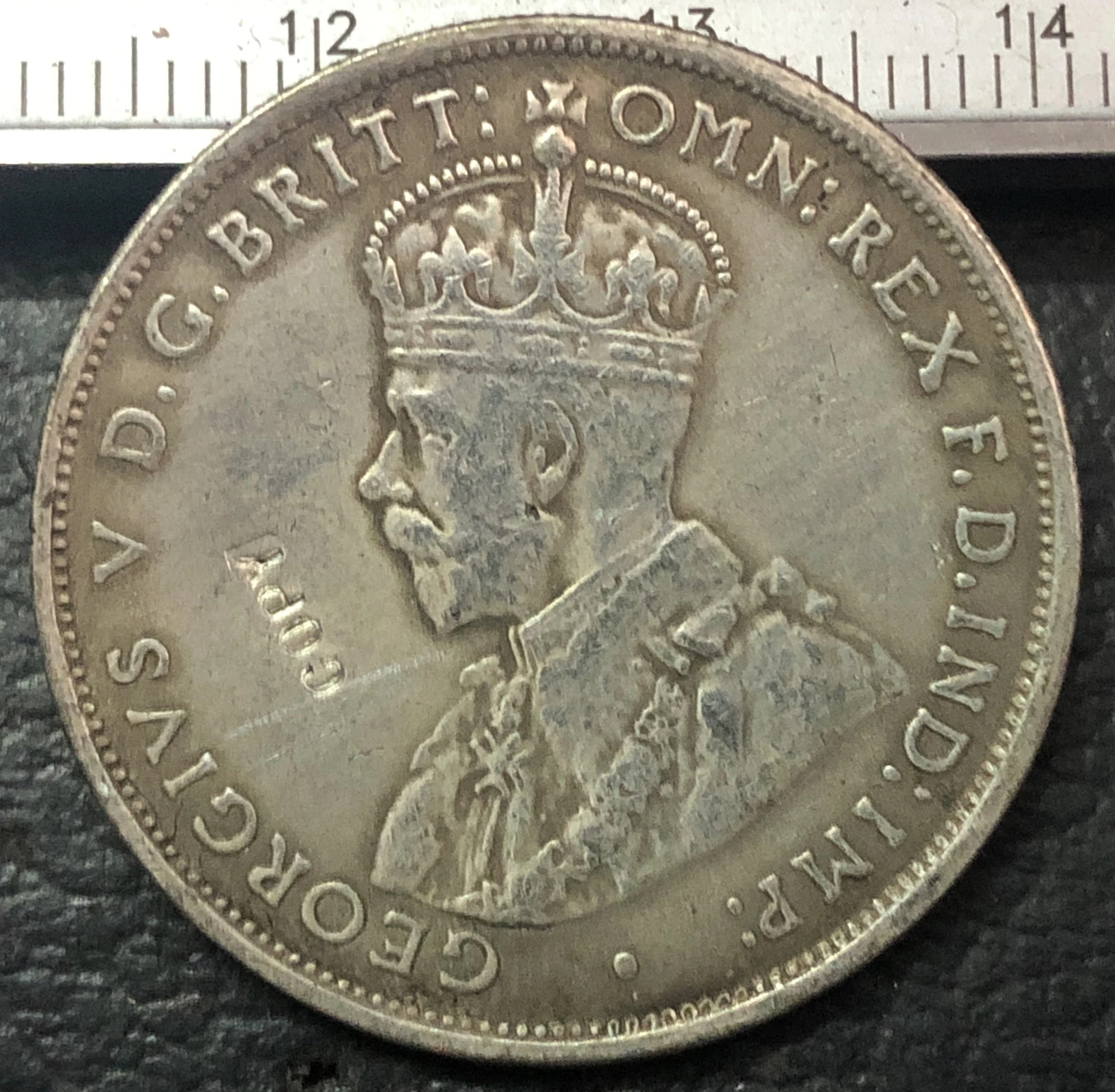 1916 M Australia 1 Florin George V Copy Coin in Non currency Coins From 