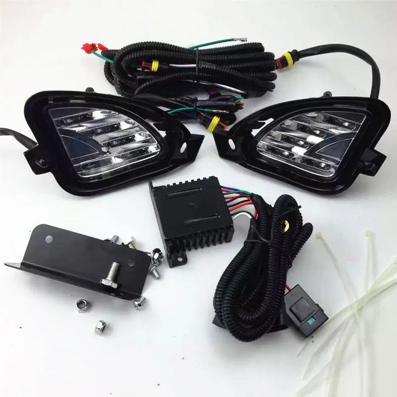 LED DRL for Lexus LX570 led daytime running lights tall light front fog