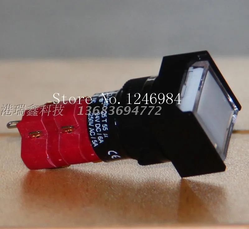 

[SA]Dual Progressive Alliance Taiwan D16LAS2-2AB white square with lock button switch normally open normally closed DECA--10pcs/