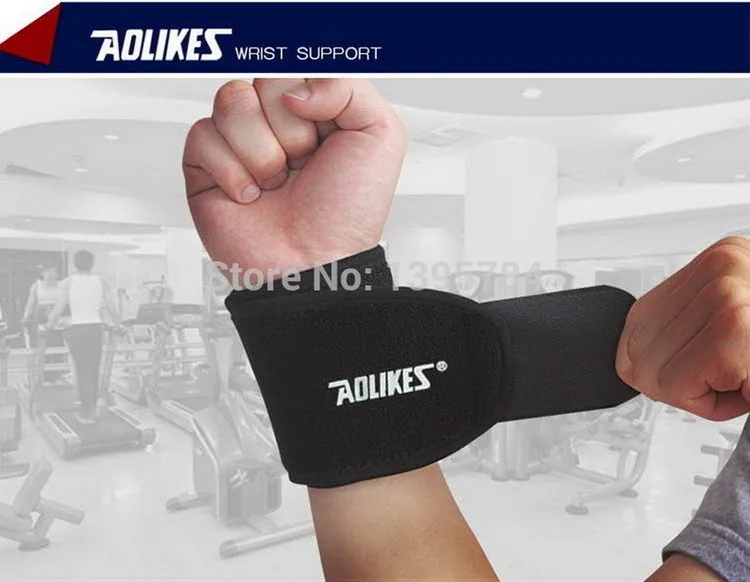 2 шт./партия AOLIKES тренажерный зал наручные полосы спортивный браслет поддержка запястья ремни обертывания для тяжелой атлетики munhequeira протектор